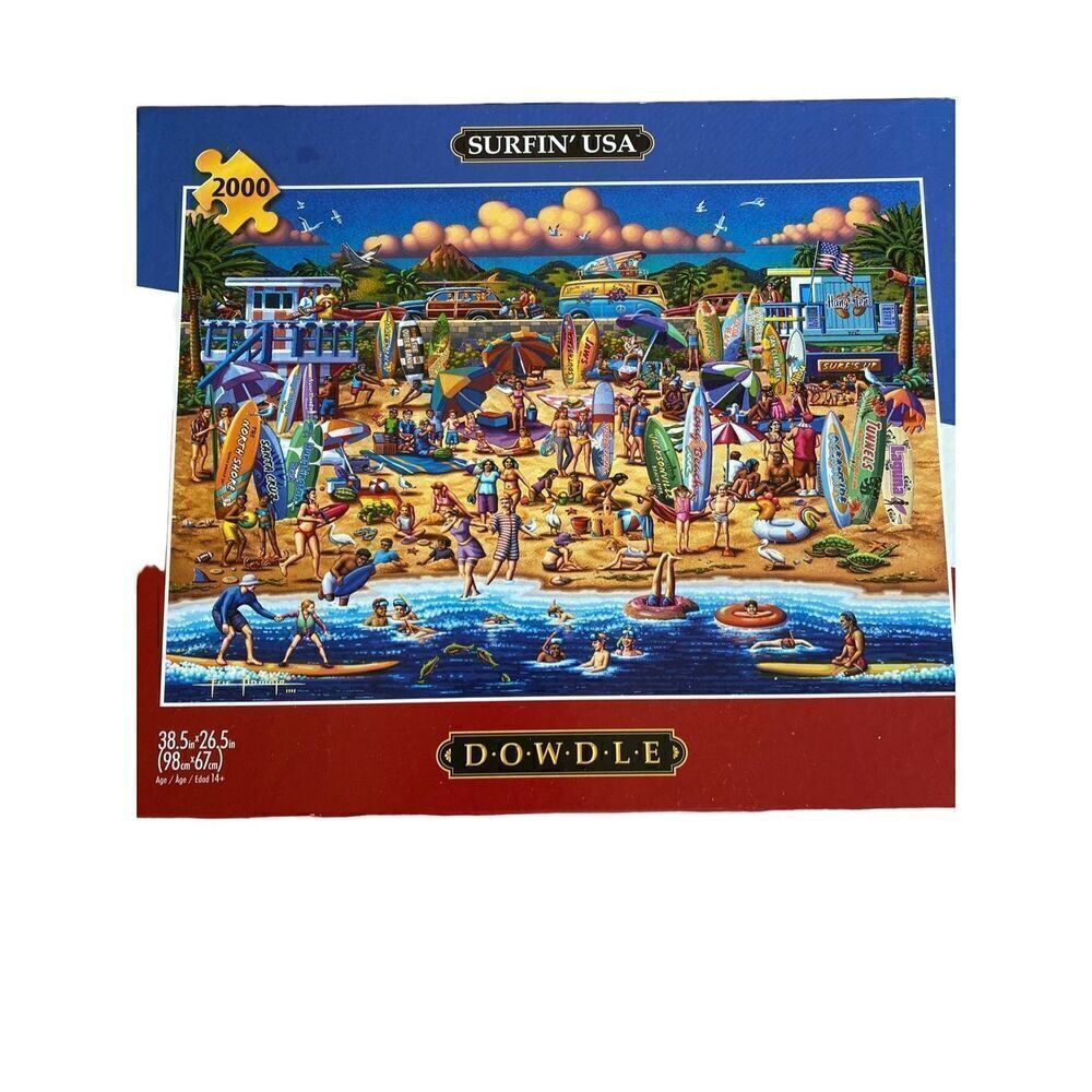 Surfin USA DOWDLE large 2000 piece puzzle new in box